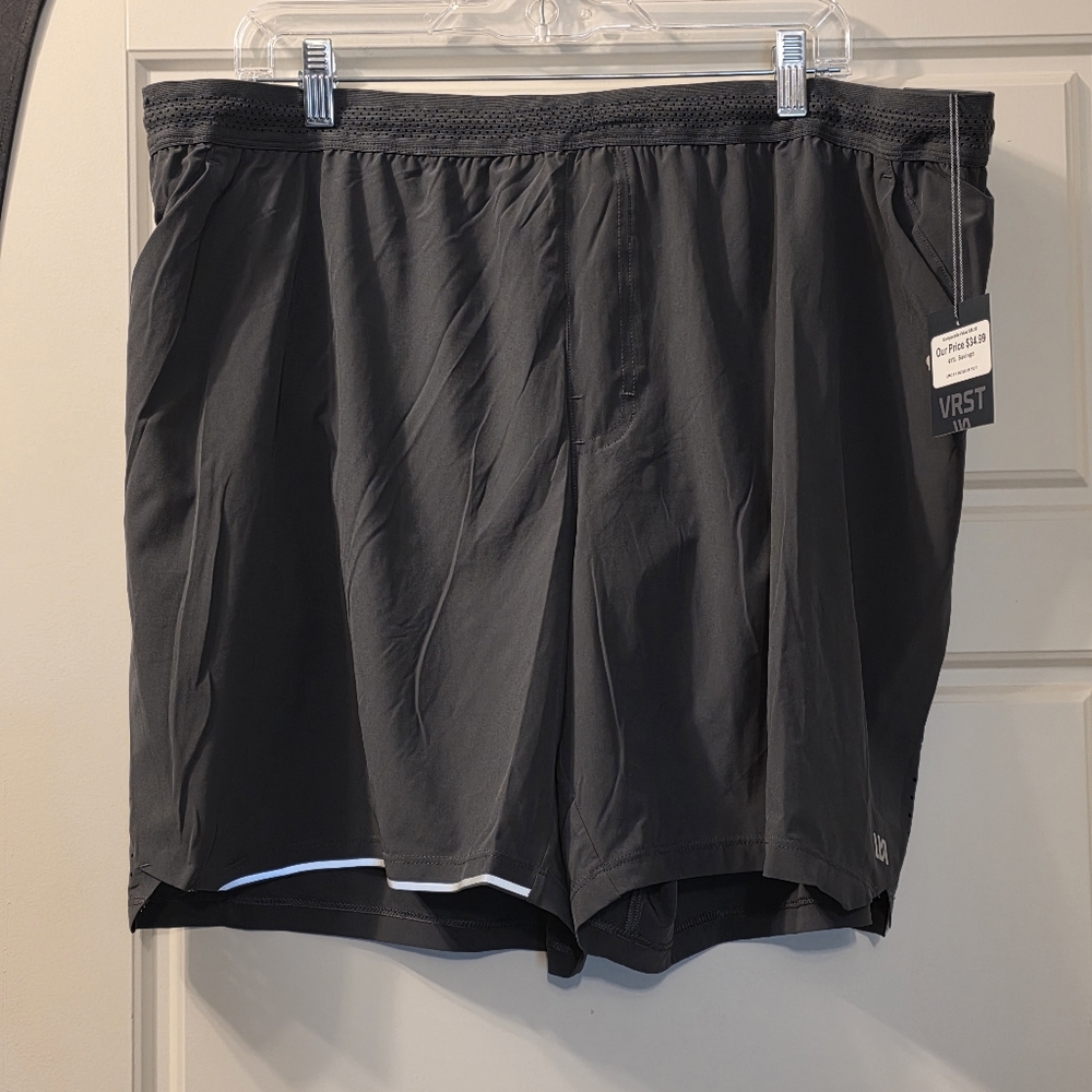 VRST Mens Velocity Running Shorts In Charcoal Grey Size XXL - Picture 3 of 5